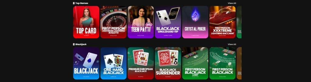 Table Games at Arkansas Online Casinos